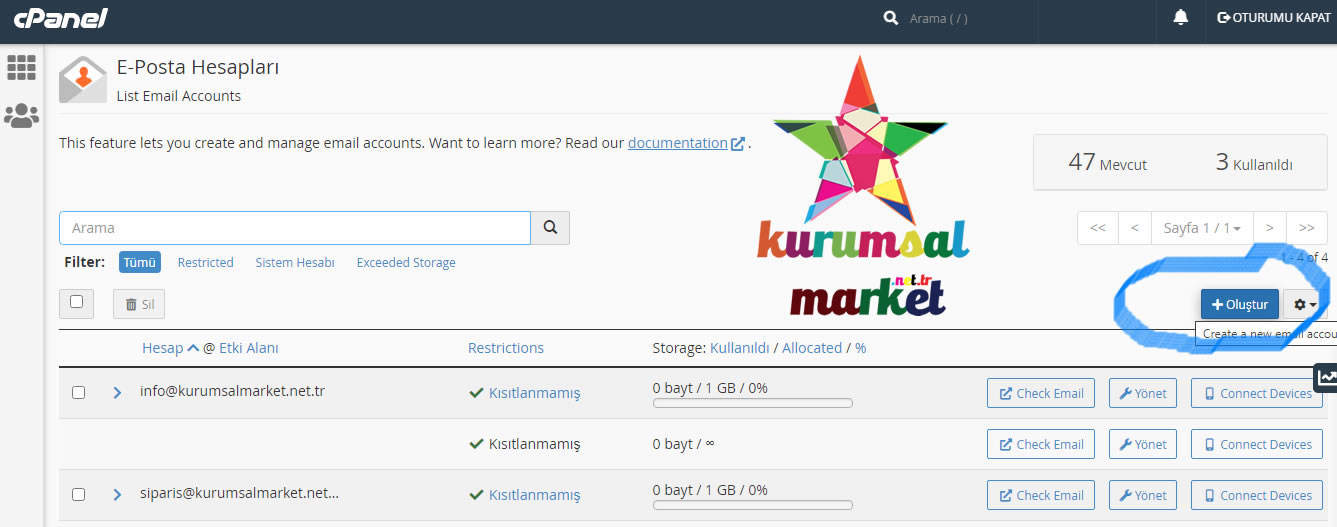 Cpanel Ile Mail Olu Turma Nas L Yap L R