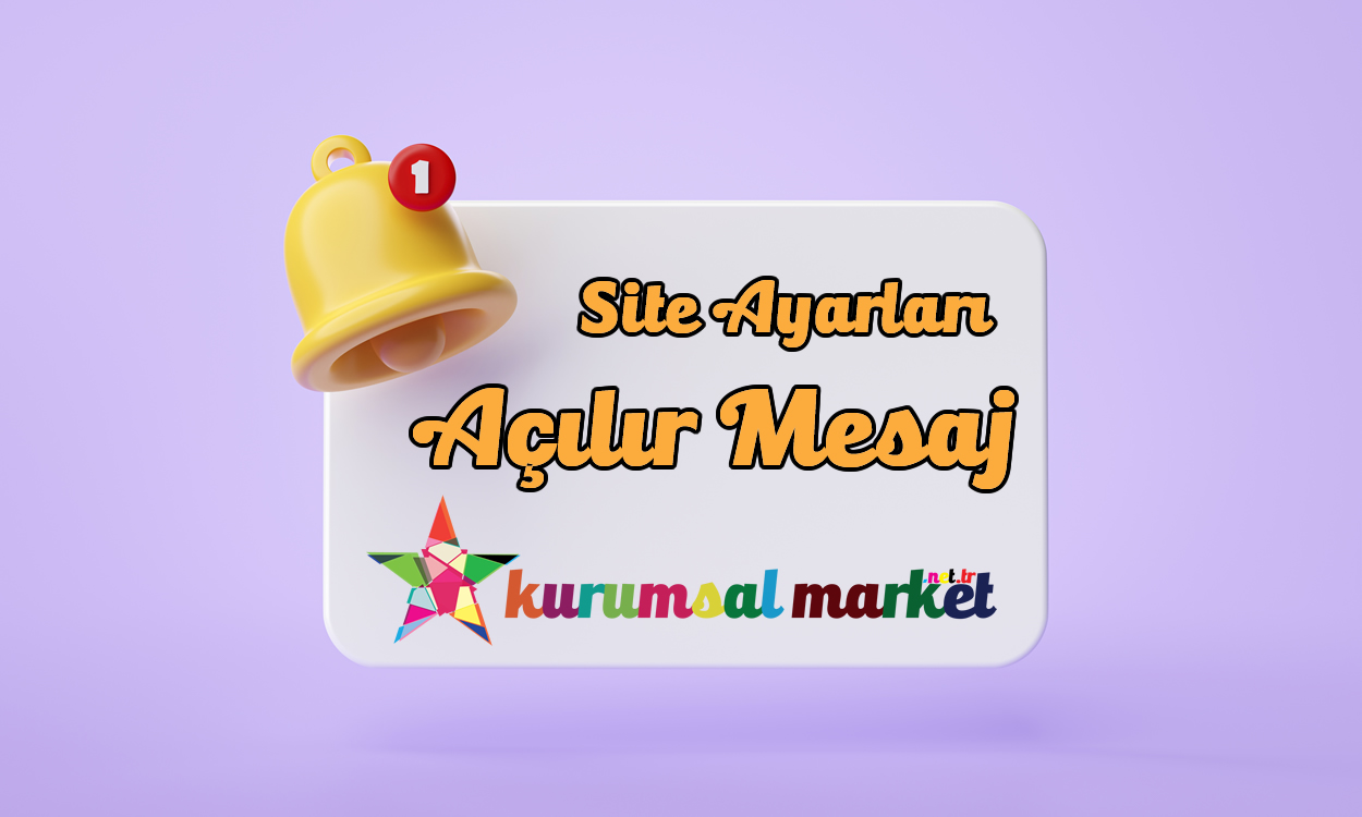 Açılır Mesaj Menüsü Kullanma Kılavuzu (WO-XXX)